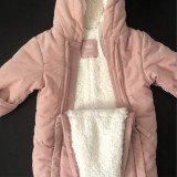 Peachy Pink Padded Snowsuit