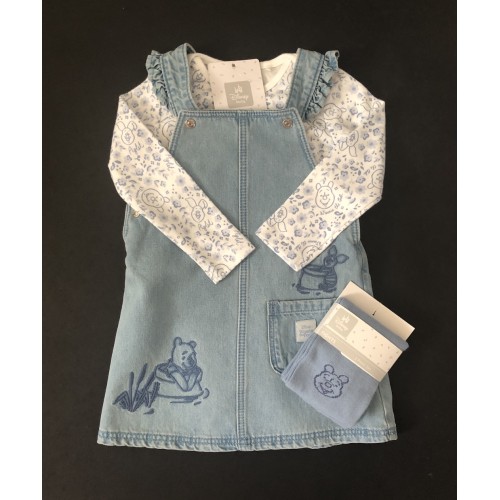 Winnie The Pooh Dress Top And Tights Set