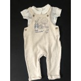 Peter Rabbit Beige Dungarees Set