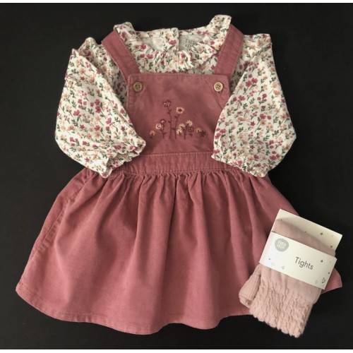 Pinafore Dress Set