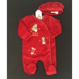 Peter Rabbit My First Christmas Sleepsuit And Hat
