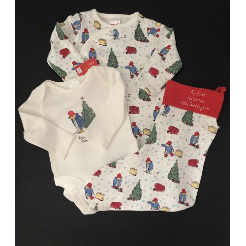 Paddington Bear My First Christmas Sleepsuit Set