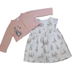 Peter Rabbit Dress and Cardigan Outfit