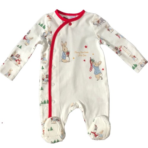 Christmas Peter Rabbit Illustrated Sleepsuit